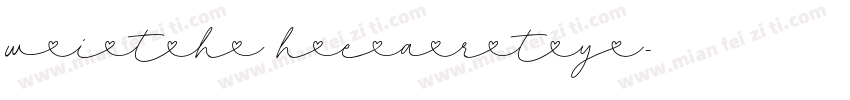 With Hearty字体转换